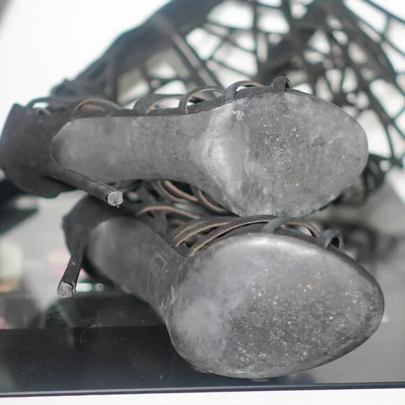 Dsquared2 Runway SS2015 Laser Cut Suede Gladiator Boots - Picture 3 of 8